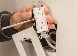 Work on an Electrical outlet